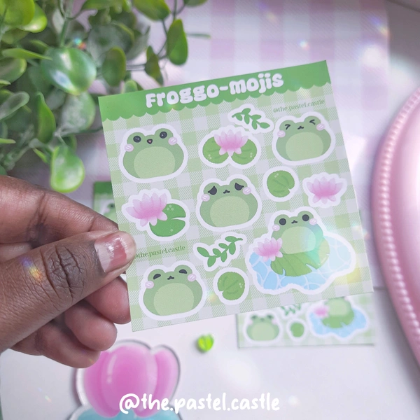 Froggo-mojis Stickersheet 