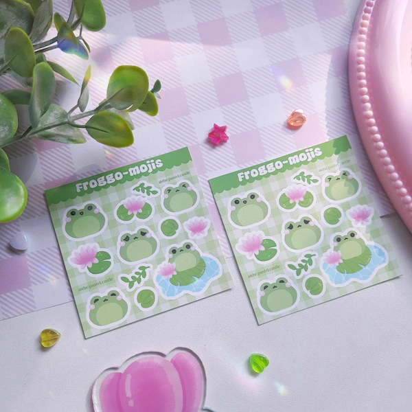 Froggo-mojis Stickersheet 
