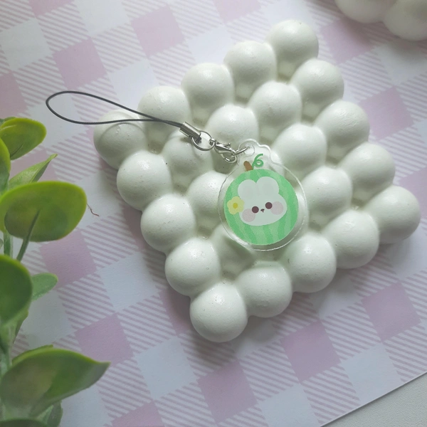 Watermelon Bun Acrylic Charm