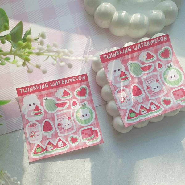 Twinkling Watermelon Stickersheet