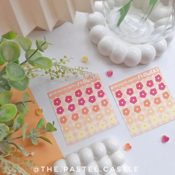 Flower Stickersheets - Yellow