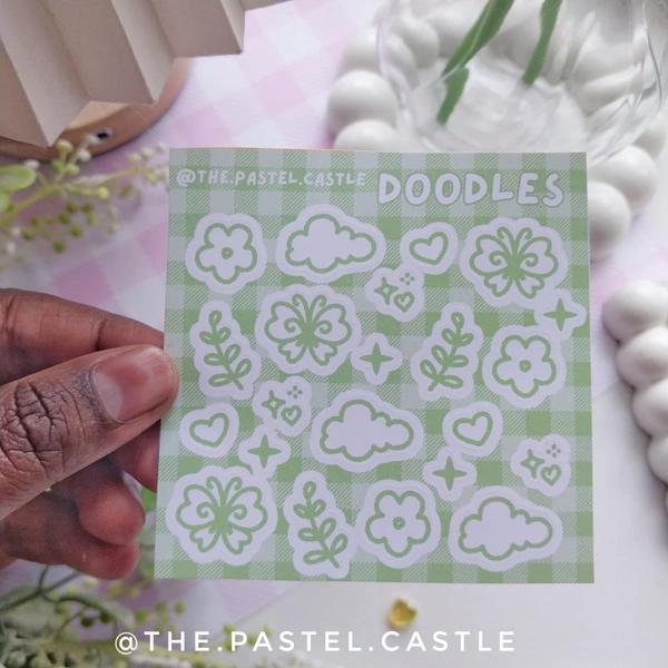 Doodles Stickersheets - Green