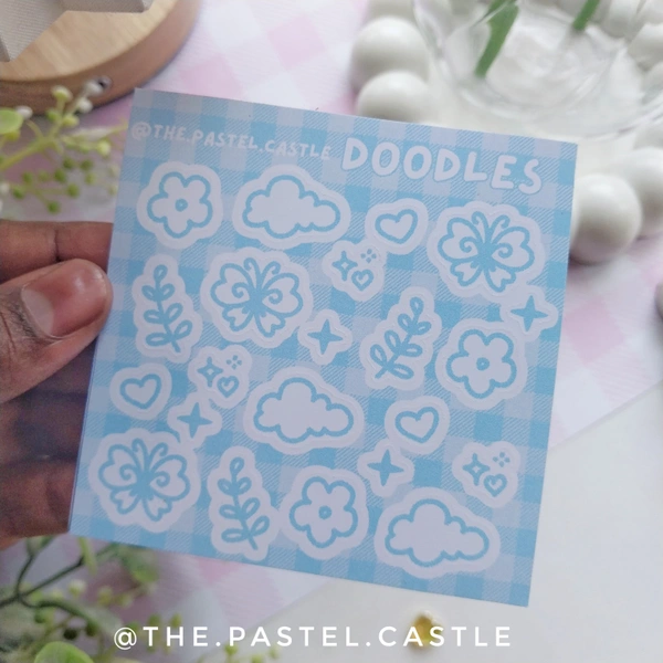 Doodles Stickersheets - Blue