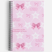 Coquette Bows Notebook - B-grade