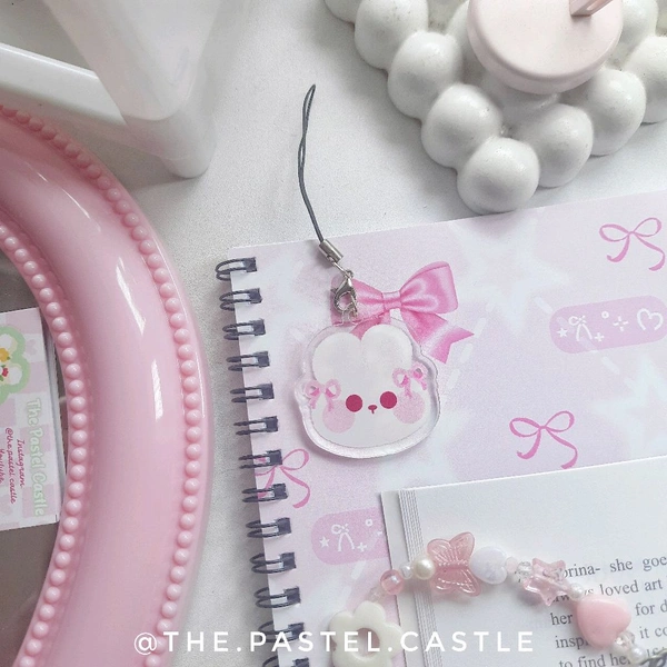Coquette Bun Acrylic Charm