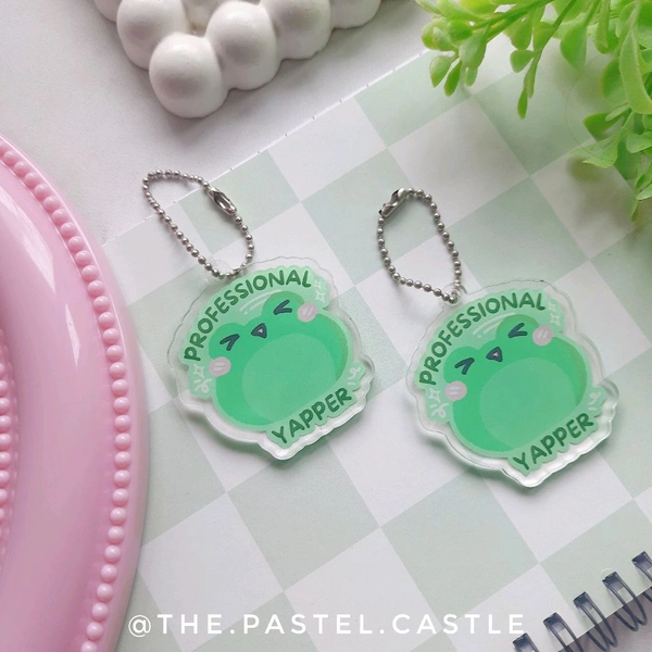 Pro Yapper Froggo Acrylic Keychain 