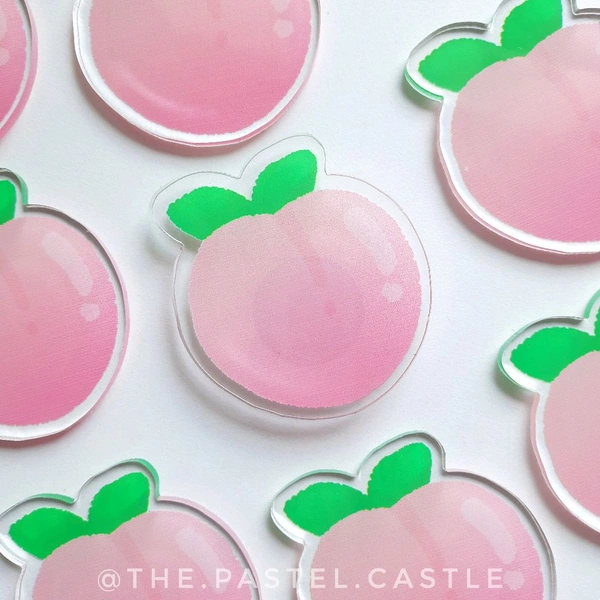 Peach Fridge Magnets