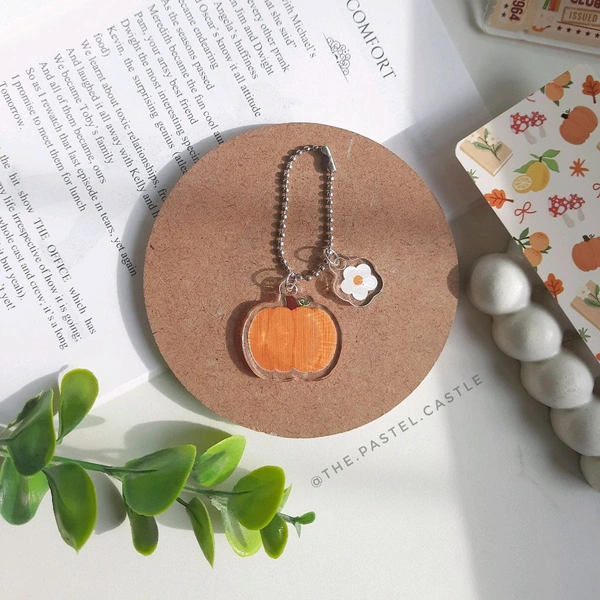 Pumpkin Acrylic Keychain