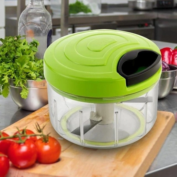 Manual Food Chopper, Compact & Powerful Hand Held Vegetable Chopper/Blender