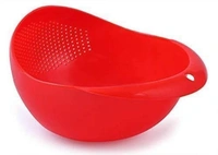 MULTI-FUNCTION WITH INTEGRATED COLANDER MIXING BOWL WASHING RICE, VEGETABLE AND FRUITS DRAINER BOWL-SIZE: 21X17X8.5CM