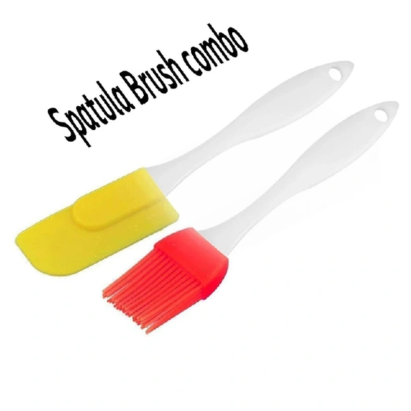 SPATULA AND PASTRY BRUSH FOR CAKE DECORATION