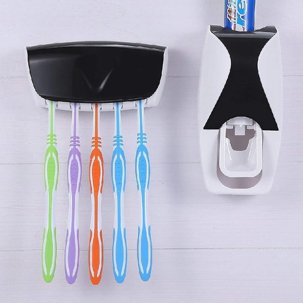 Automatic Toothpaste Dispenser & Tooth Brush Holder with Tooth Brush