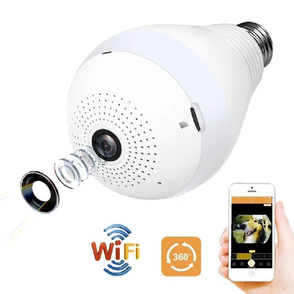 Panoramic Camara  Light Bulb Wifi Wireless Smart Spy Bulb