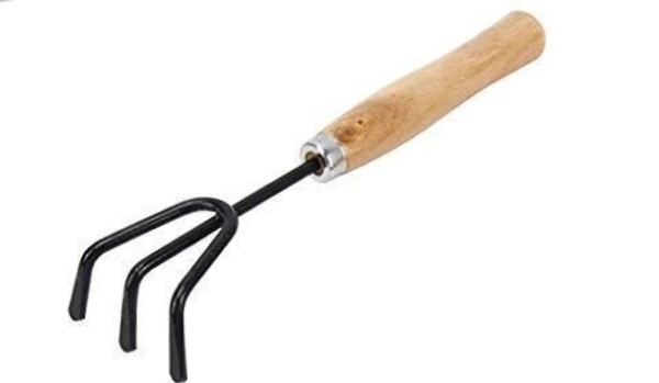 0542 GARDENING TOOLS - HAND CULTIVATOR, BIG TROWEL, GARDEN FORK (SET OF 3 ) 