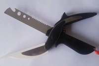 STAINLESS STEEL 4 IN 1 CLEVER CUTTER, BLACK