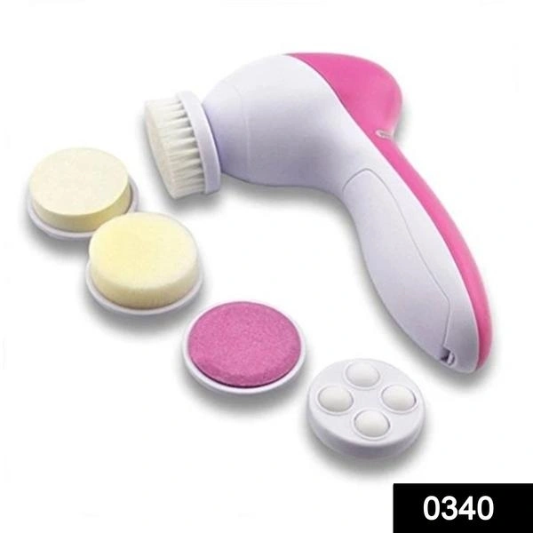 5-in-1 Smoothing Body & Facial Massager (Pink)