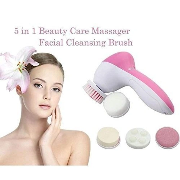 5-in-1 Smoothing Body & Facial Massager (Pink)