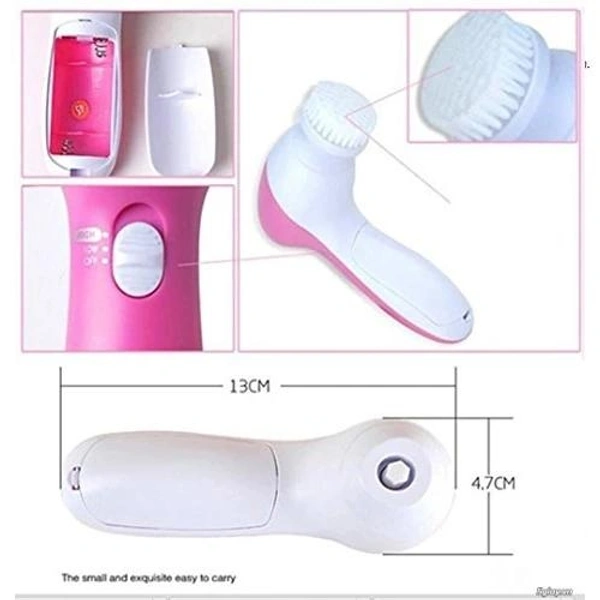 5-in-1 Smoothing Body & Facial Massager (Pink)