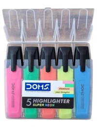 Doms Highlighter Assorted Set (5 Color)