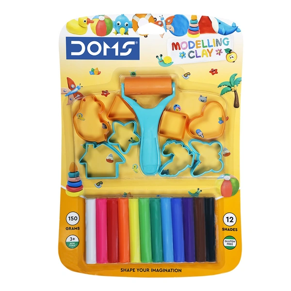 DOMS Modelling Clay 12 Shades (MRP-100)