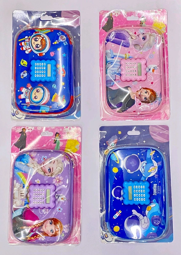 7D Eva Jumbo Calc Pouch (Blister) - Space Kids