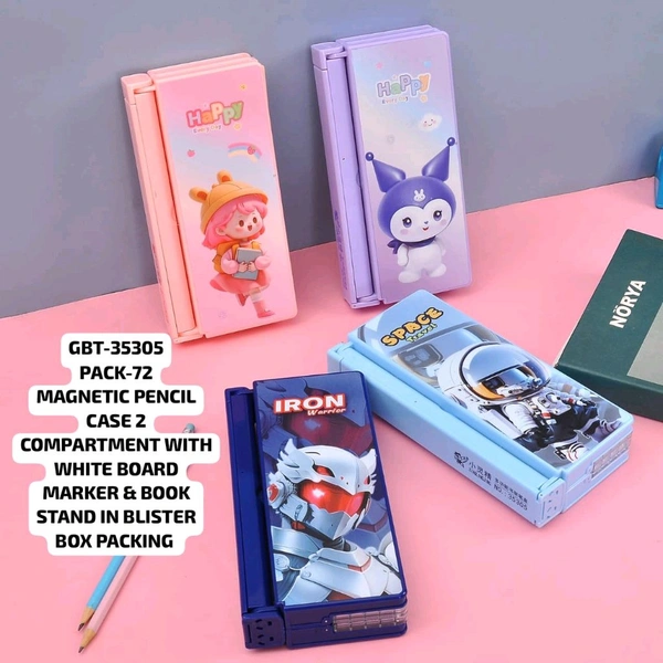 GBT-35305 Magnetic Pencil Box W/Book Stand & White Board