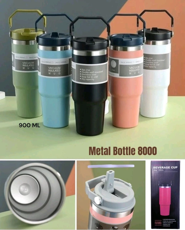 Tumbler Steel Insulated 900ml (W/Handle)