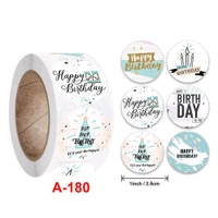 Happy Birthday Sticker Roll (500pc) Mix