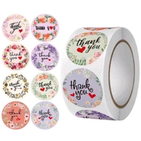 Thank You Sticker Roll (500pc) Mix