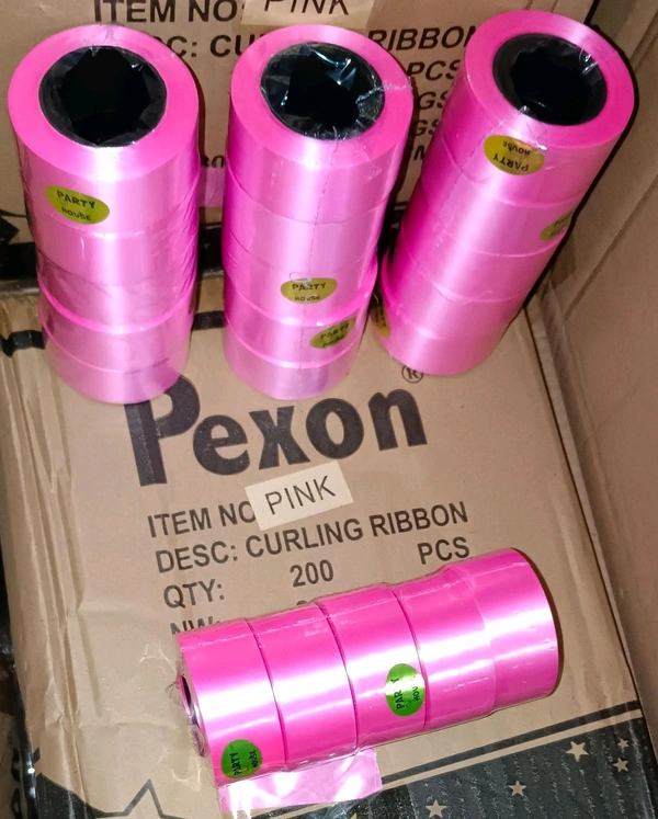 Sartin Curling Ribbon 1inch (5pc) Pink