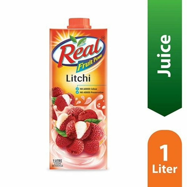 Dabur  Real Litchi Juice  - 1 Ltr×12 Pcs
