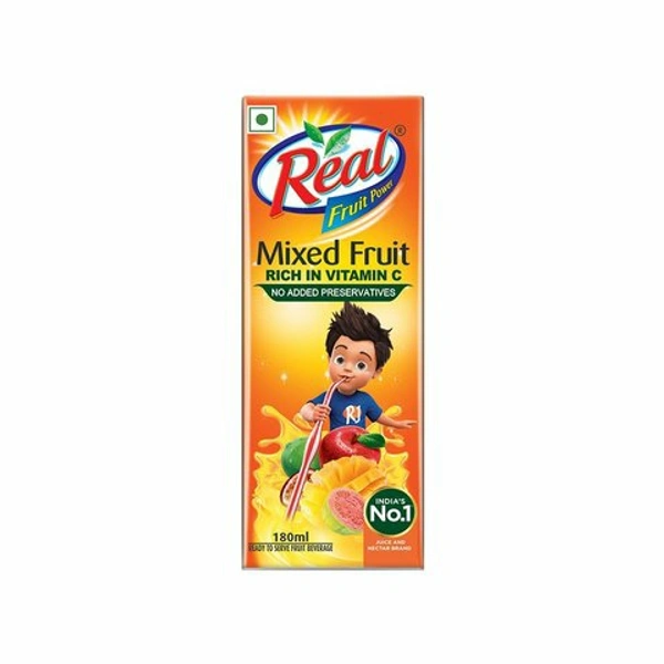 Real Mixed Fruit Juice  - 180 ML×30 Pcs