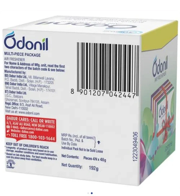 DABUR ODONIL Bathroom Air Freshener 4Ux48 Gm - 192MRPX6 PCS