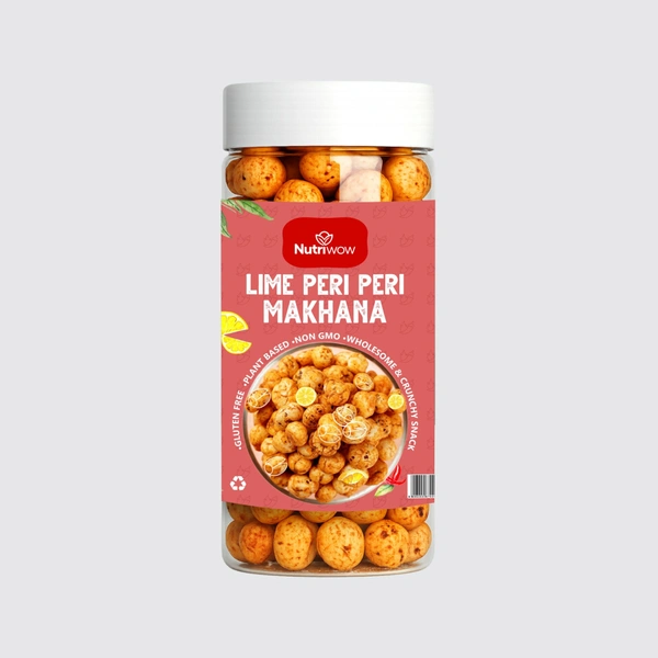 Nutriwow Peri Peri Flavored Makhana – 80g Jar - 80g