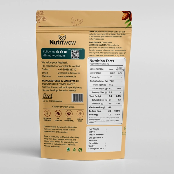 Nutriwow Omani Dates - 400g