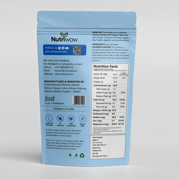 Nutriwow Flax Seed - 200g