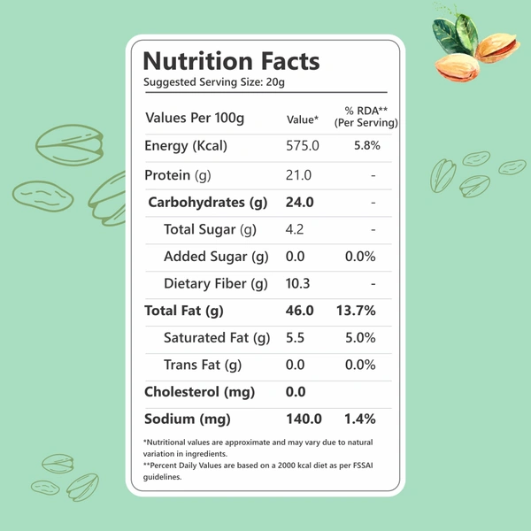 Nutriwow Salted Pistachios - 200g