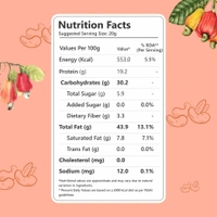 Nutriwow Premium Cashews - 200g