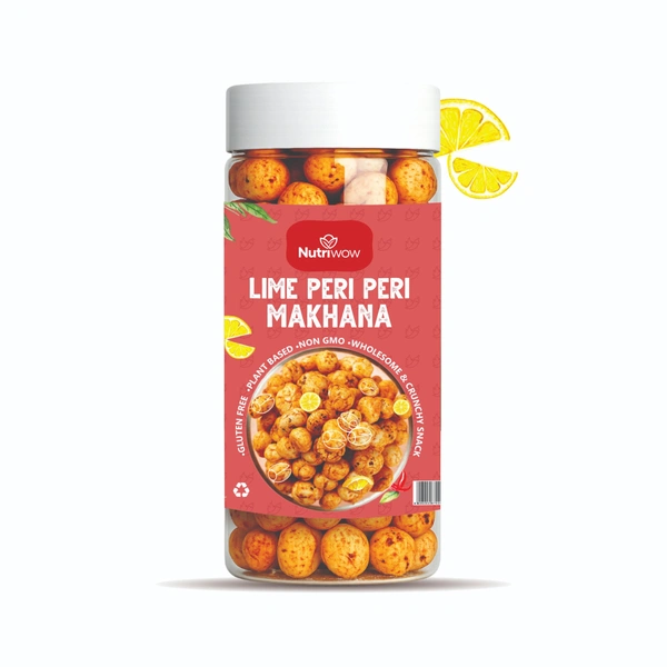 Nutriwow Peri Peri Flavored Makhana – 80g Jar - 80g