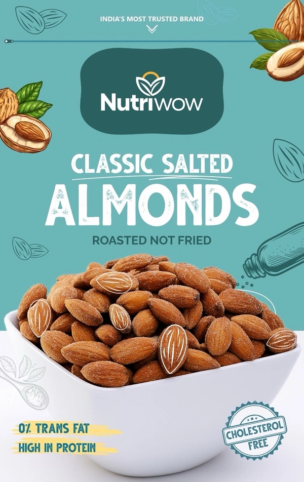 Nutriwow Classic Salted Almonds - 200g
