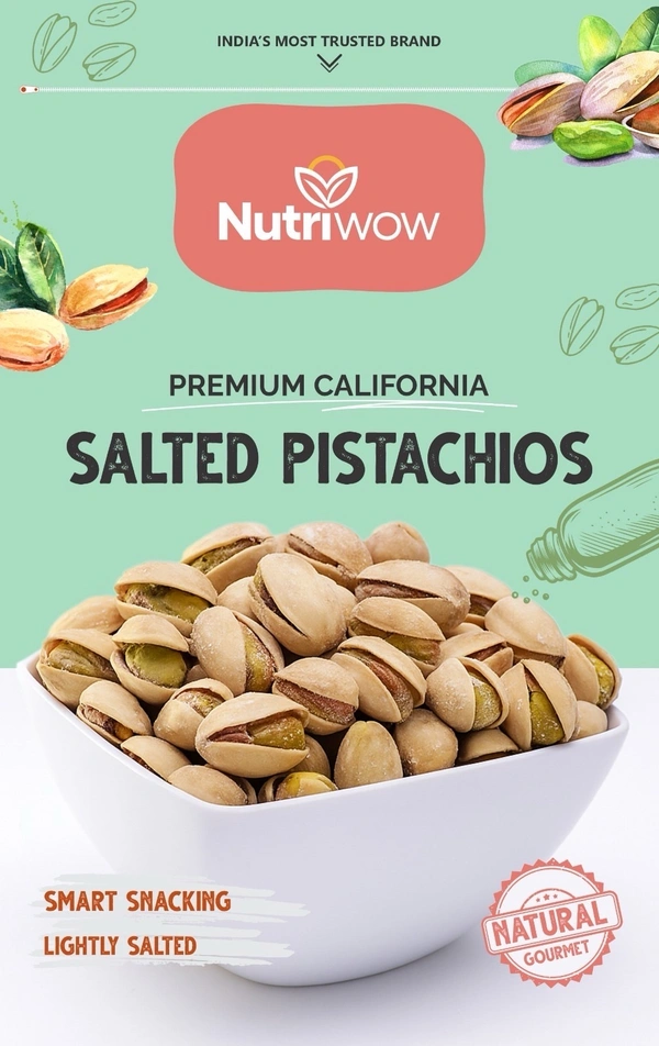 Nutriwow Salted Pistachios - 200g