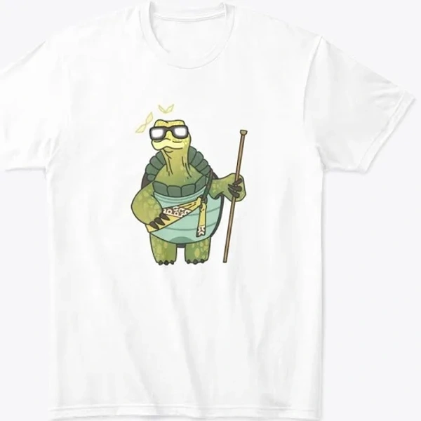 Tortoise Wisdom Tee Comfort Tee For Men - White, M