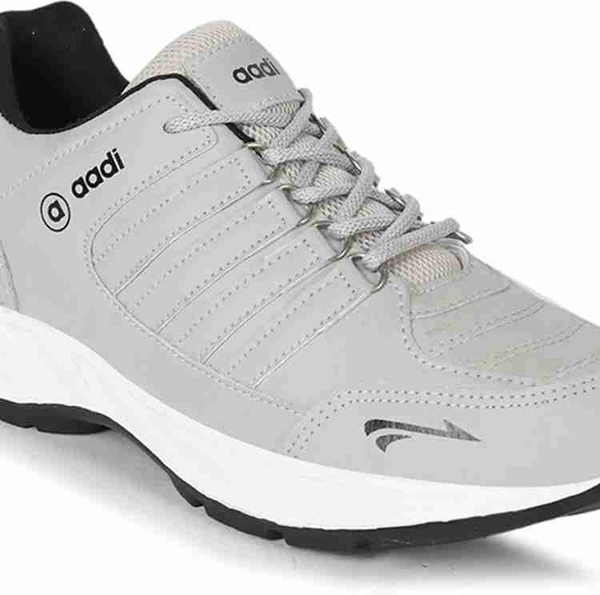 Men's Grey Running , Walking , And Gym Sports Shoes - Gray, IND-8