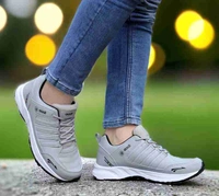 Men's Grey Running , Walking , And Gym Sports Shoes - Gray, IND-8