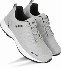 Men's Grey Running , Walking , And Gym Sports Shoes - Gray, IND-6