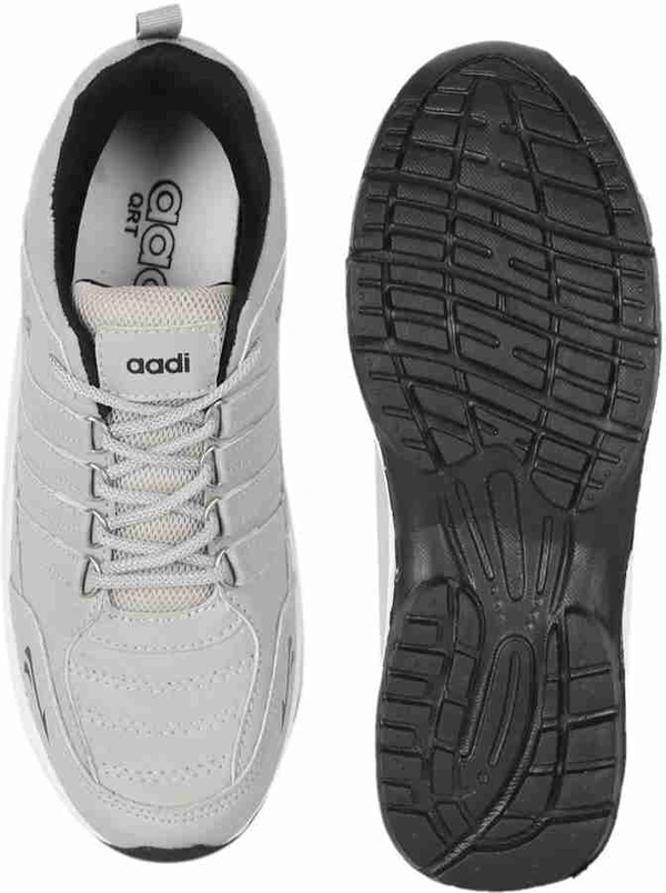 Men's Grey Running , Walking , And Gym Sports Shoes - Gray, IND-10