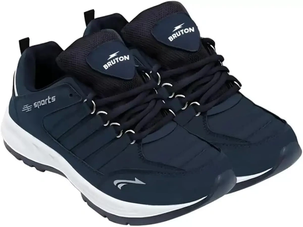 BRUTON Men's Sports Running Walking Shoes. - Navy Blue, IND-7