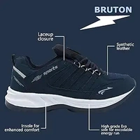 BRUTON Men's Sports Running Walking Shoes. - Navy Blue, IND-7