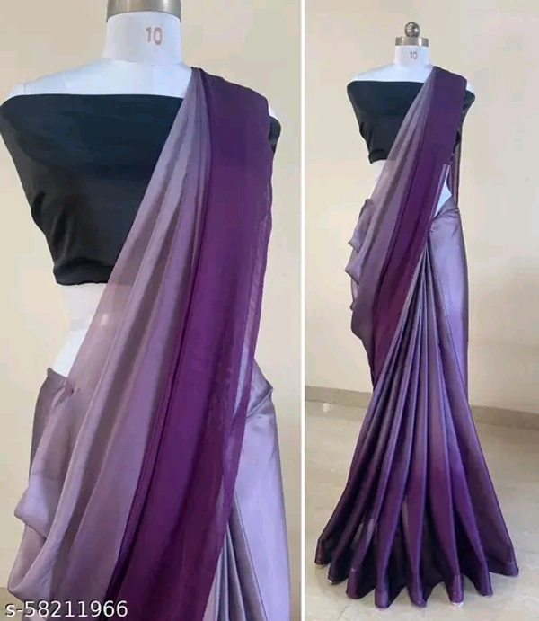 Ombre-Dyed Saree with Embellished Blouse Piece