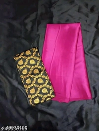 Sana Silk Satin Saree With Blouse - Purple